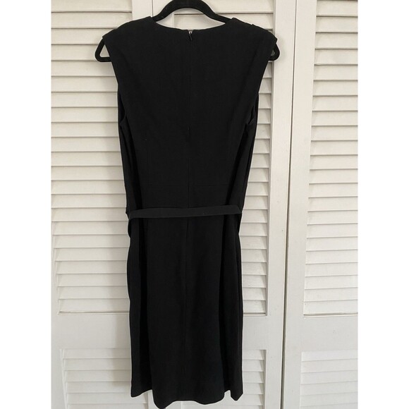 Cache Womens Dress Size 12 Large Black Cocktail Belt LBD - Picture 4 of 9